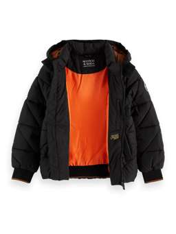Scotch & Soda Water repellent puffed jacket with removable hood DTL1