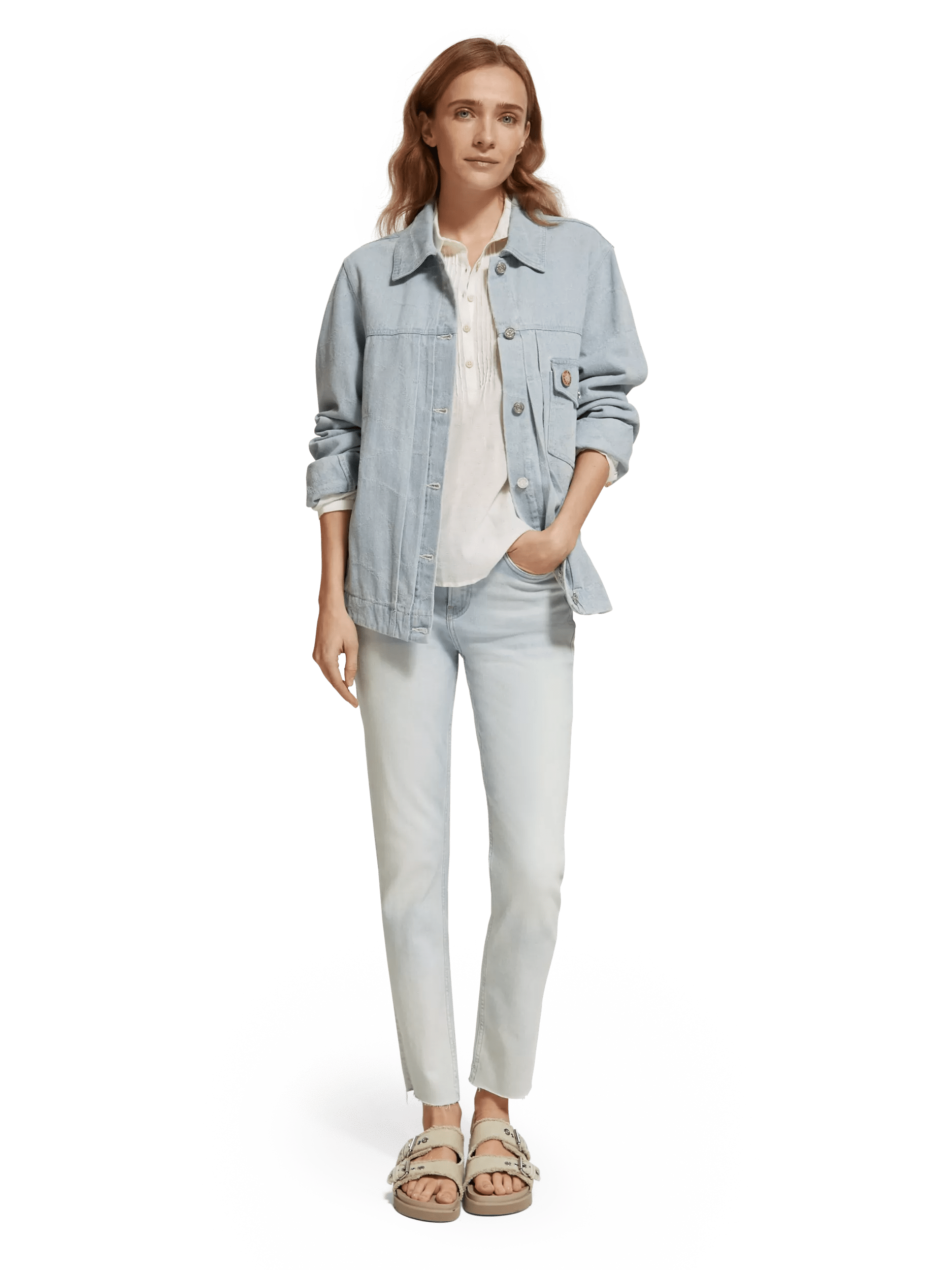 Scotch & Soda De High Five slim-fit jeans met hoge taille en taps toelopende pijpen MDL-FNT
