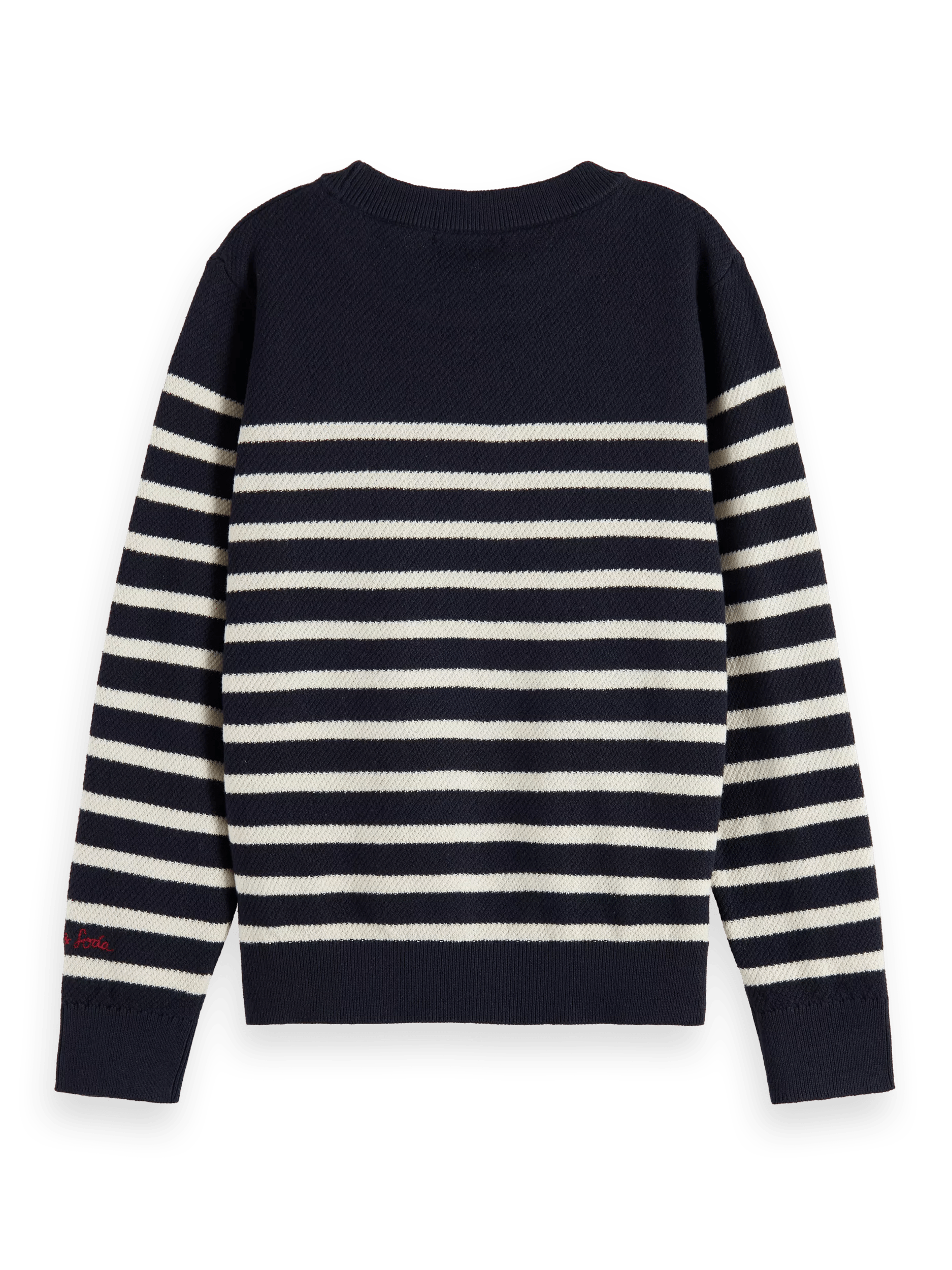 Scotch & Soda Classic yarn-dyed stripe pullover BCK