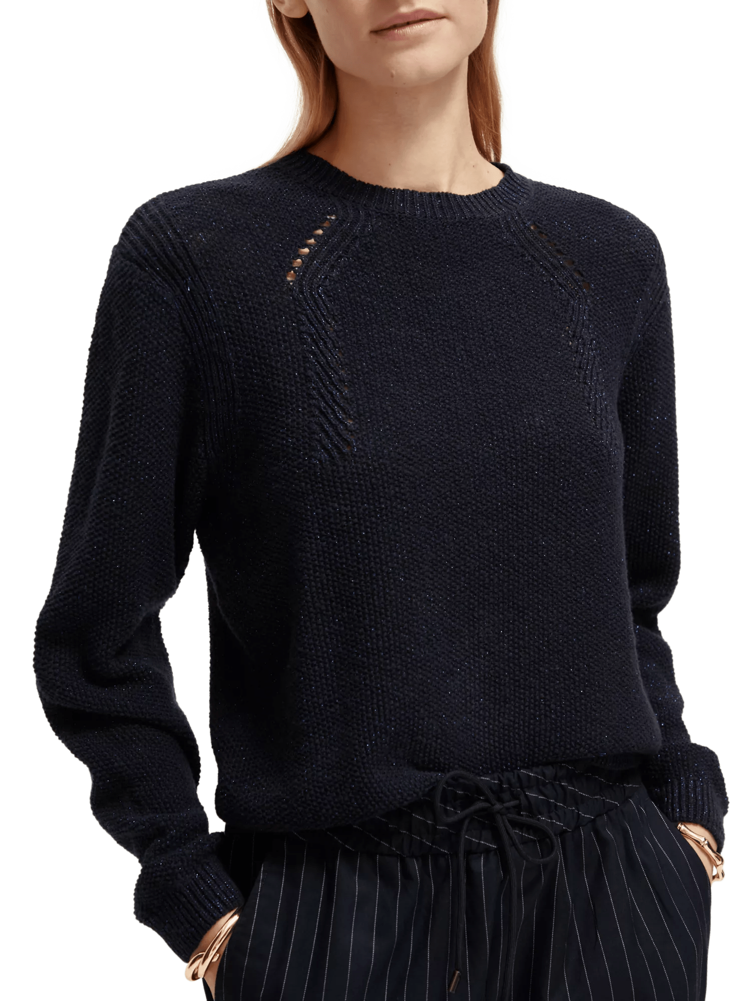 Scotch & Soda Knitted pointelle sweater MDL-DTL1