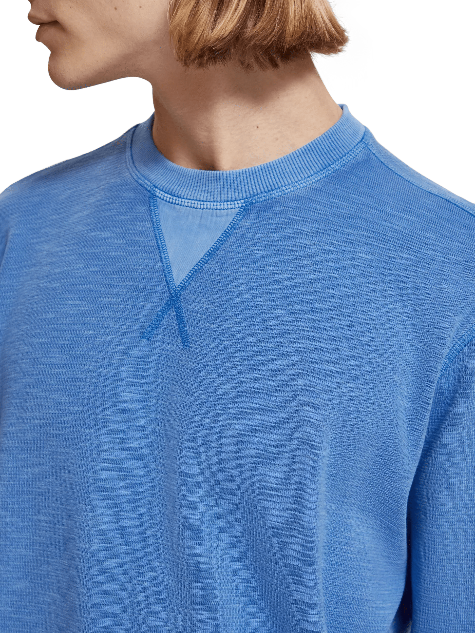Scotch & Soda Garment-dyed crewneck sweatshirt MDL-DTL2