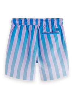 Scotch & Soda Striped magic swim shorts BCK