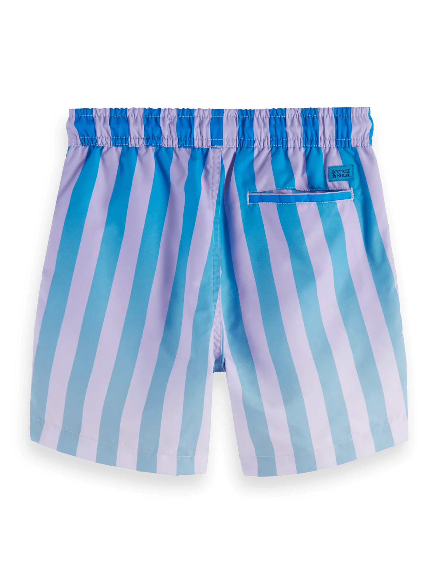 Scotch & Soda Striped magic swim shorts BCK