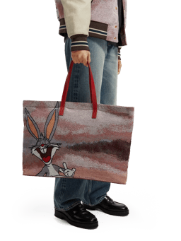 Scotch & Soda Bugs Bunny - Jacquard tote bag NHD-DTL1