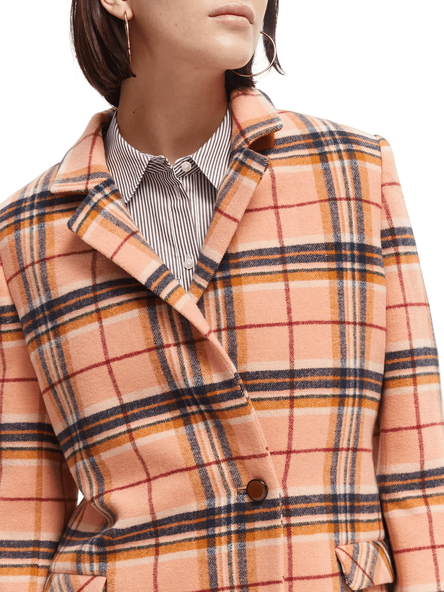 Scotch & Soda Tailored single-breasted wool-blended coat NHD-DTL1