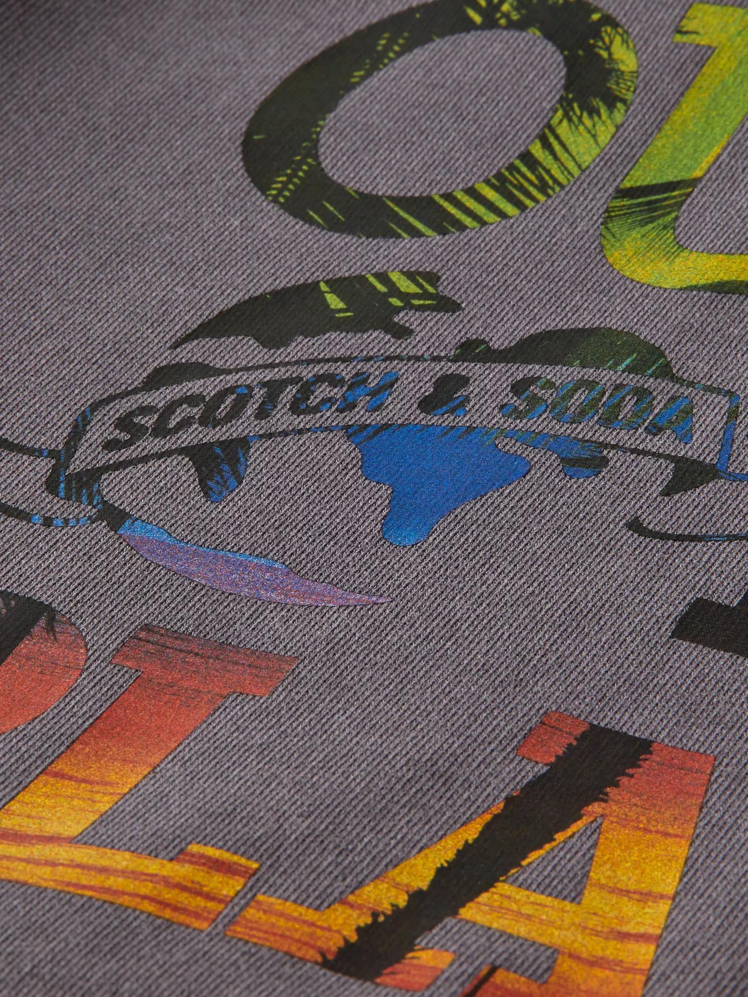 Scotch & Soda Garment-dyed graphic hoodie DTL6