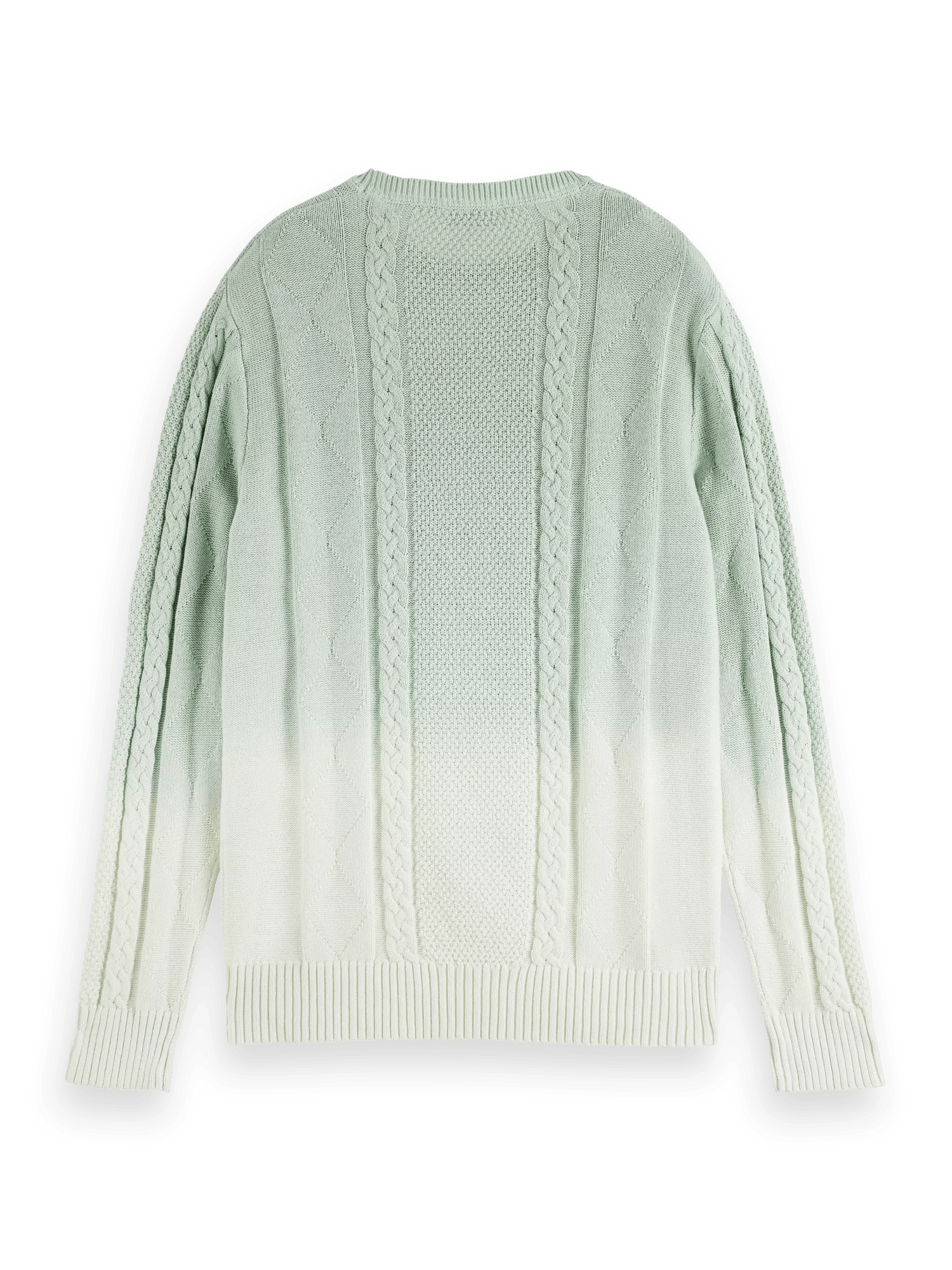 Scotch & Soda Gradient cotton cable knit pullover BCK