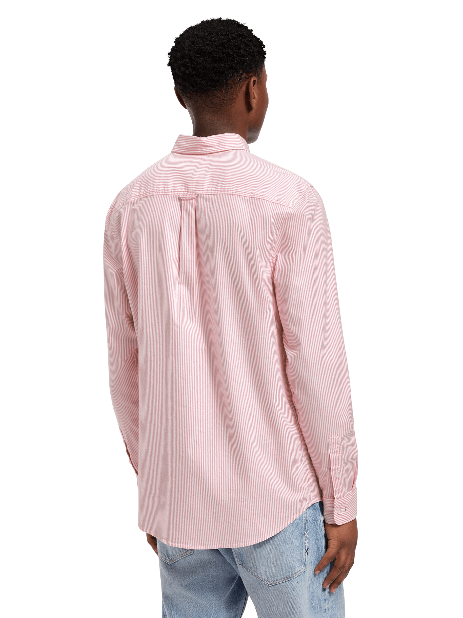 Scotch & Soda Regular fit striped Oxford shirt MDL-BCK