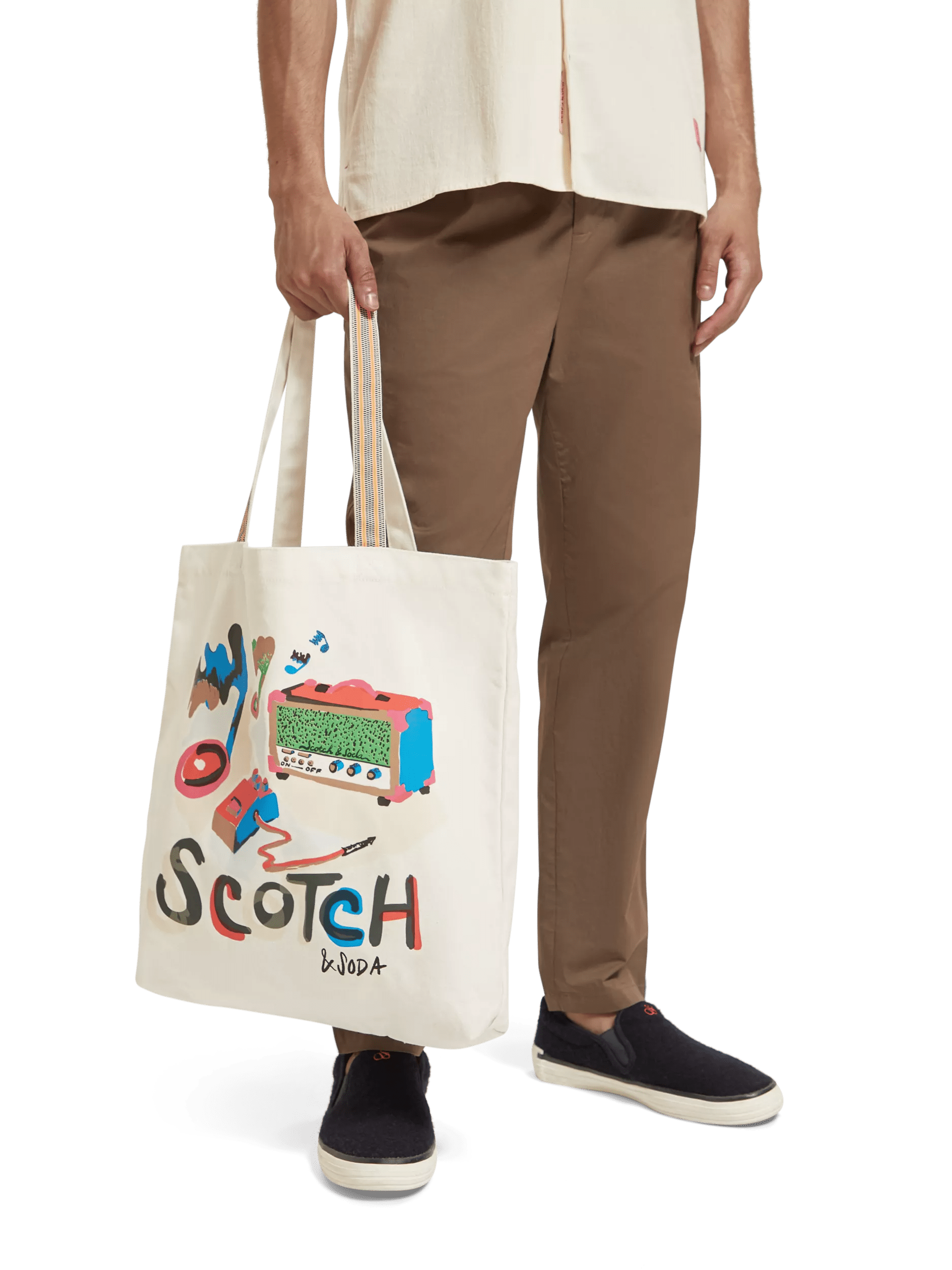 Scotch & Soda Artwork canvas tote bag MDL-CRPM