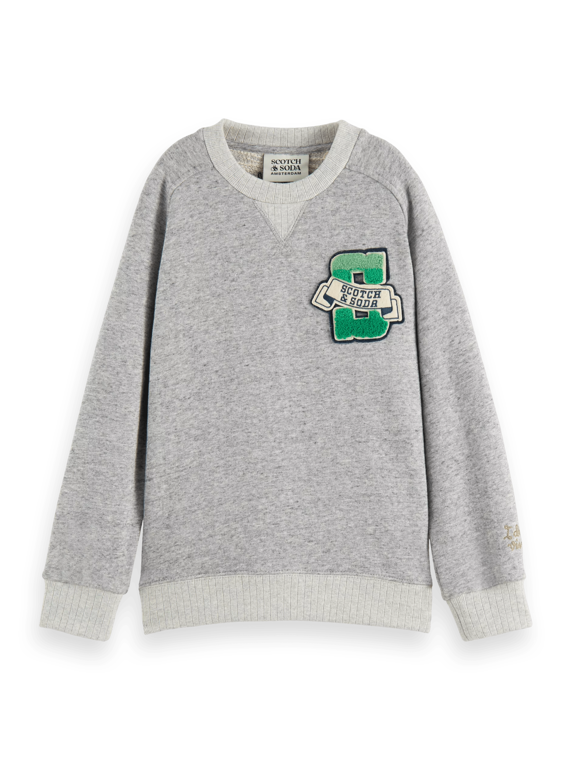 Scotch & Soda Relaxed fit varsity-sweatshirt met ronde hals FNT