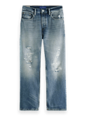 Scotch & Soda De Vert jeans met rechte pijpen en slijtage NHD-CRP