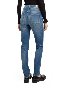 Scotch & Soda The Line Jeans im High-Rise Skinny Fit aus Bio-Baumwolle NHD-BCK