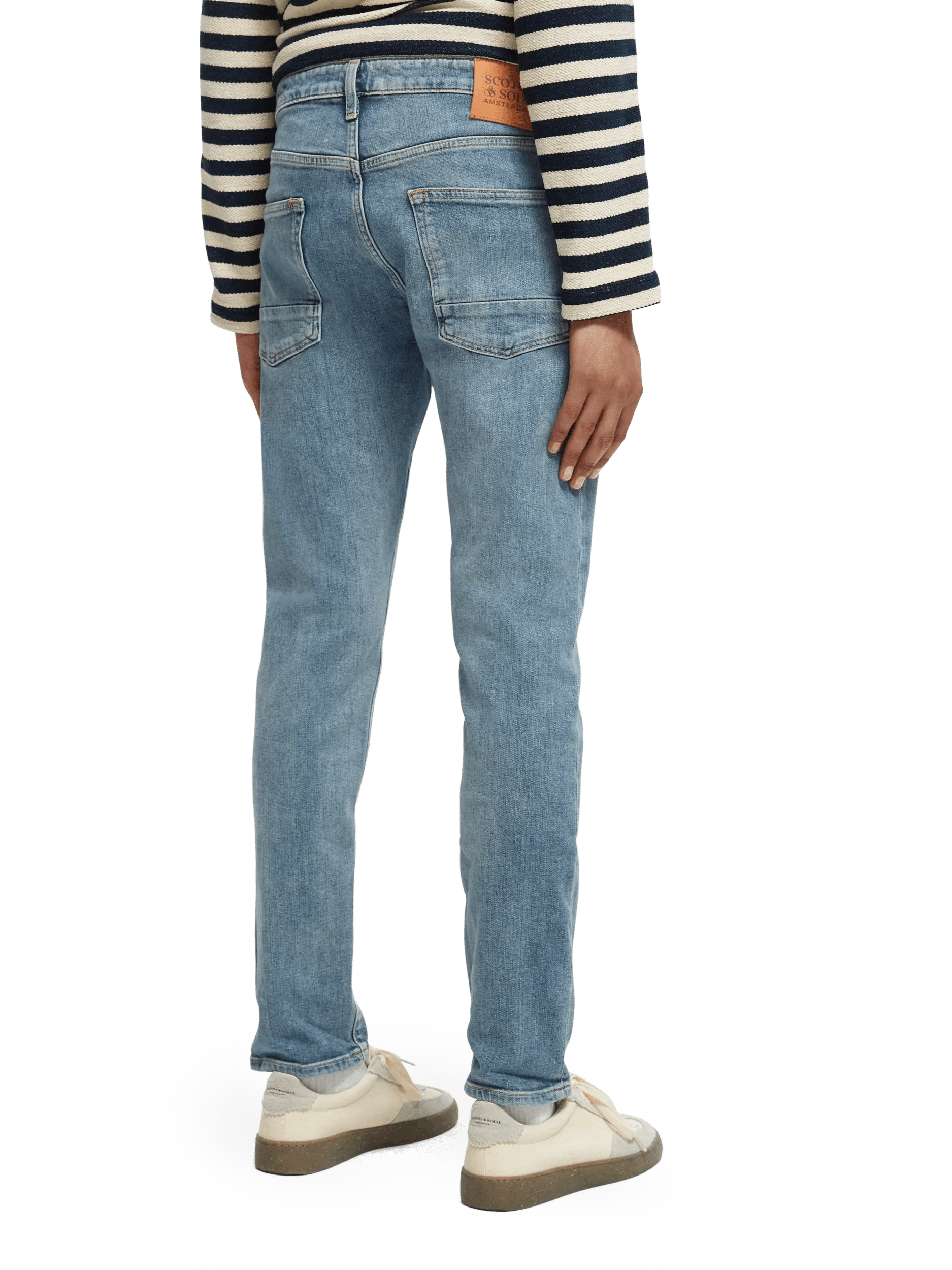 Scotch & Soda The Ralston Regular Slim Fit Jeans – Aqua Blue FIT-BCK
