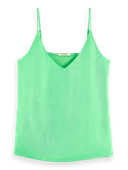 Scotch & Soda Jersey tank with woven front NHD-CRP