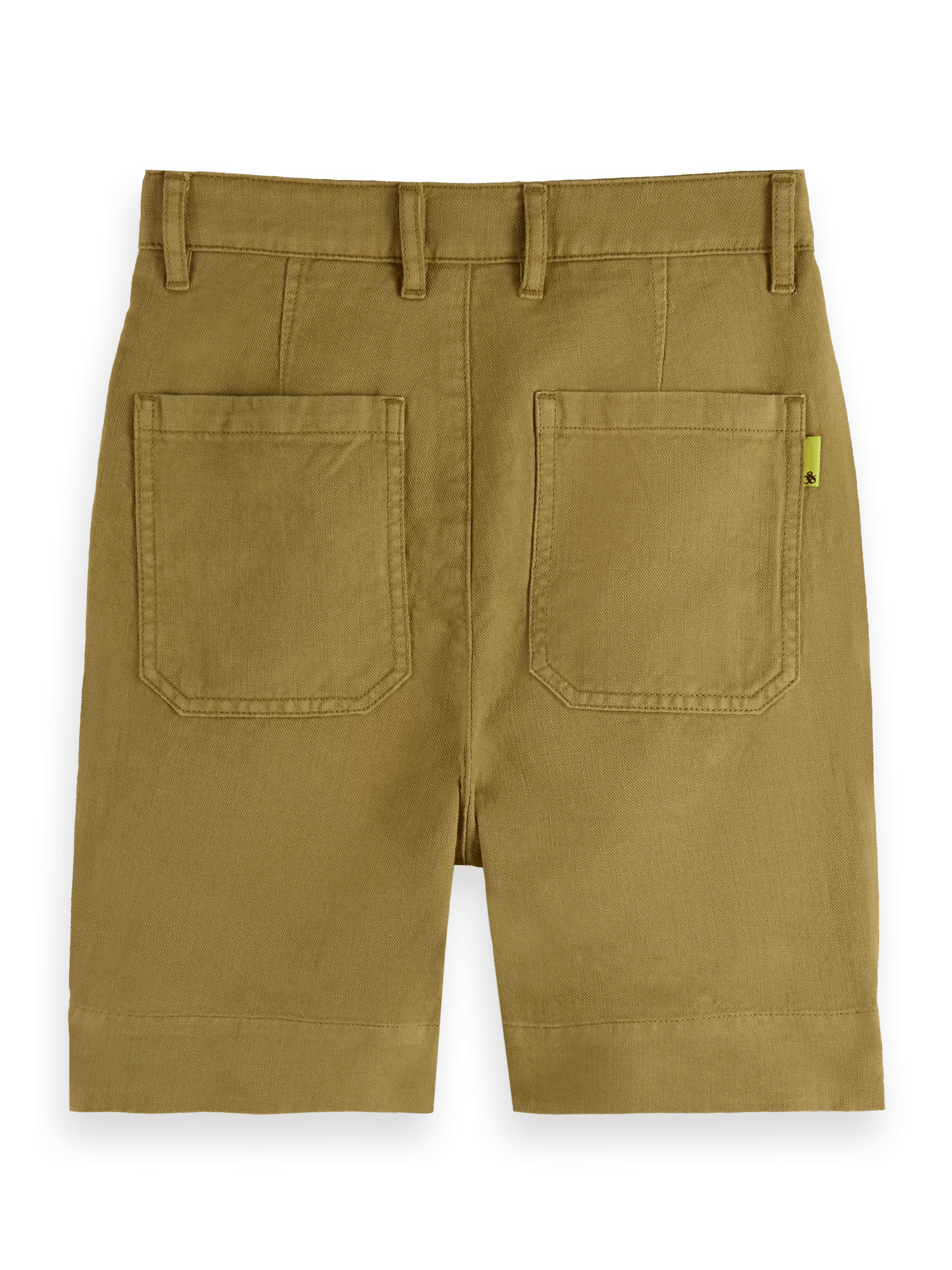 Scotch & Soda Garment-dyed Cotton Linen shorts BCK