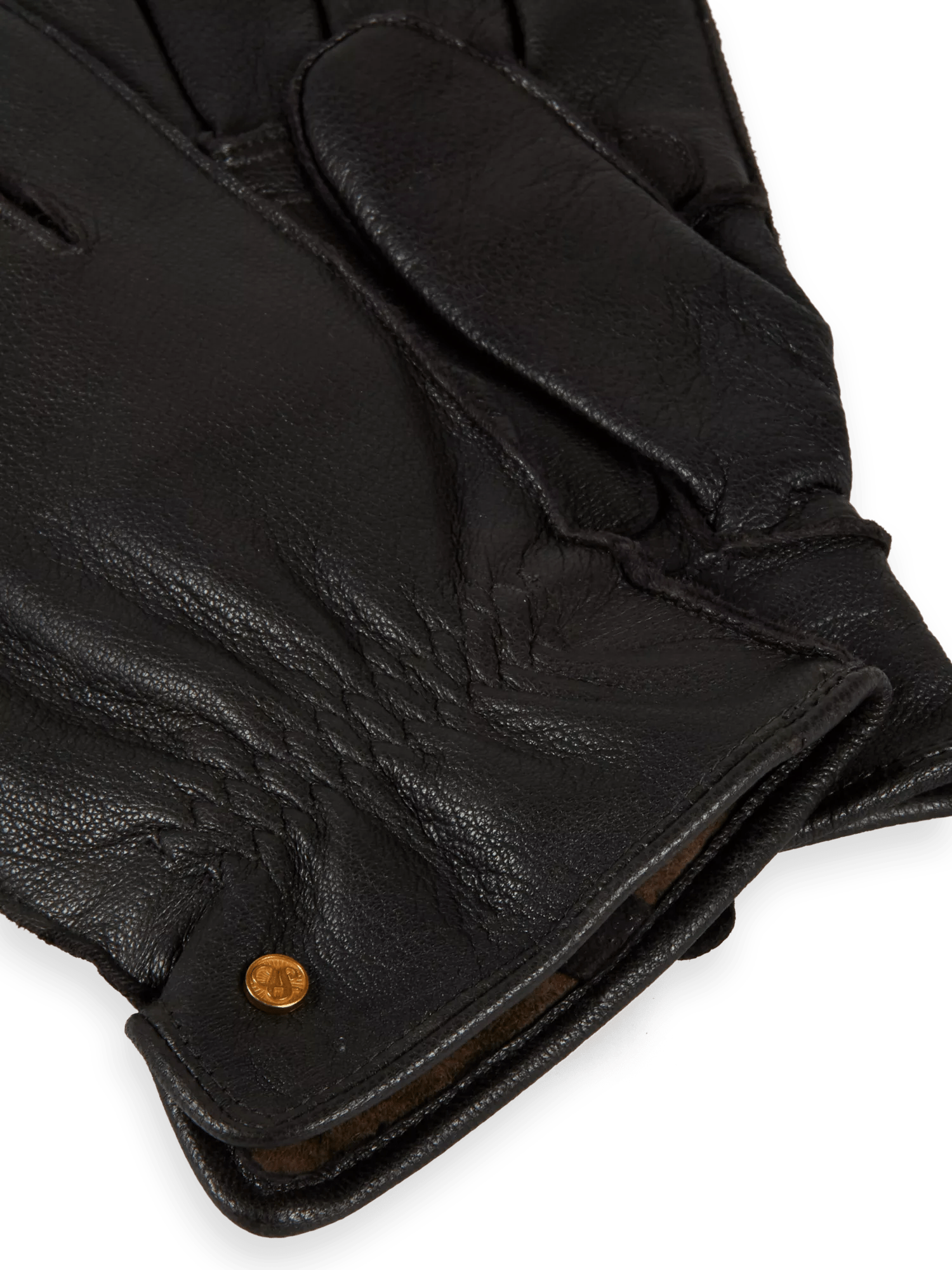 Scotch & Soda Grain leather gloves DTL1