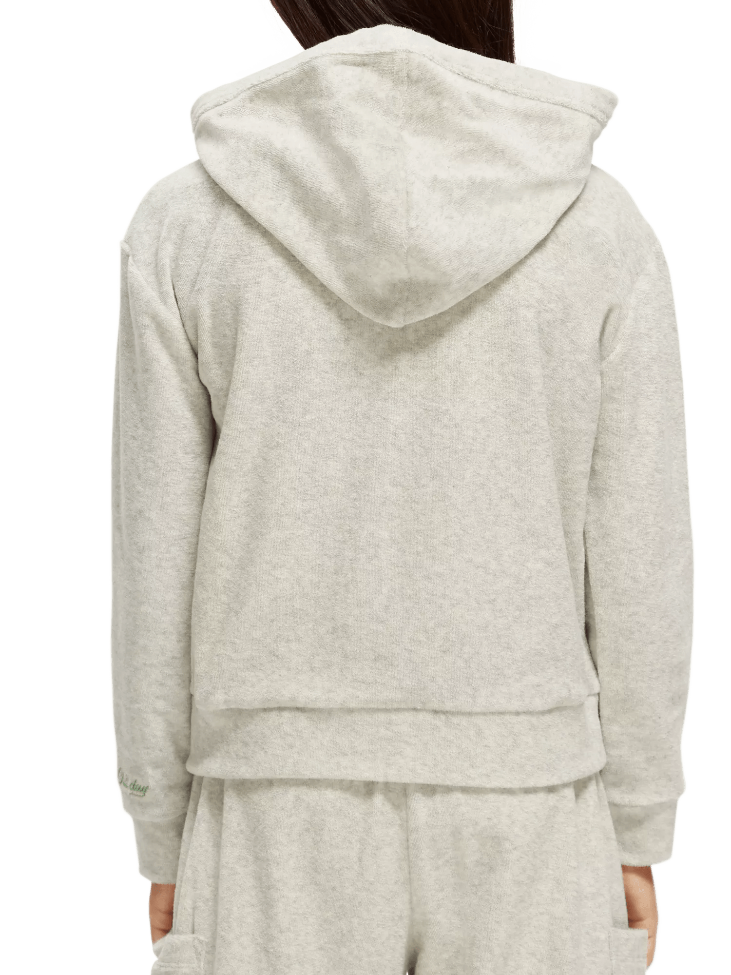 Scotch & Soda Relaxed-fit wrap towelling hoodie NHD-BCK