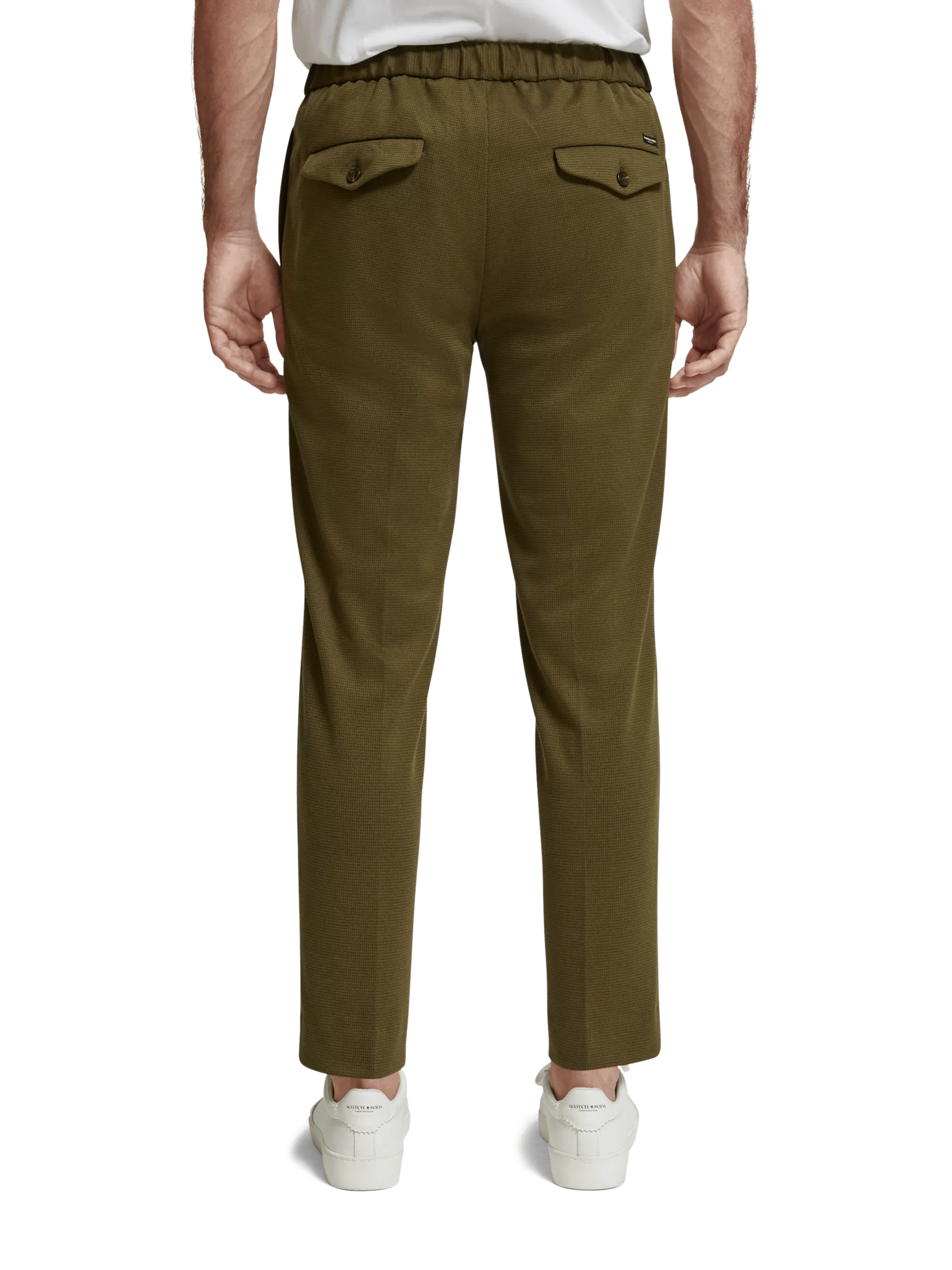 Scotch & Soda The Finch regular tapered-fit yarn-dyed knitted jogger FIT-BCK