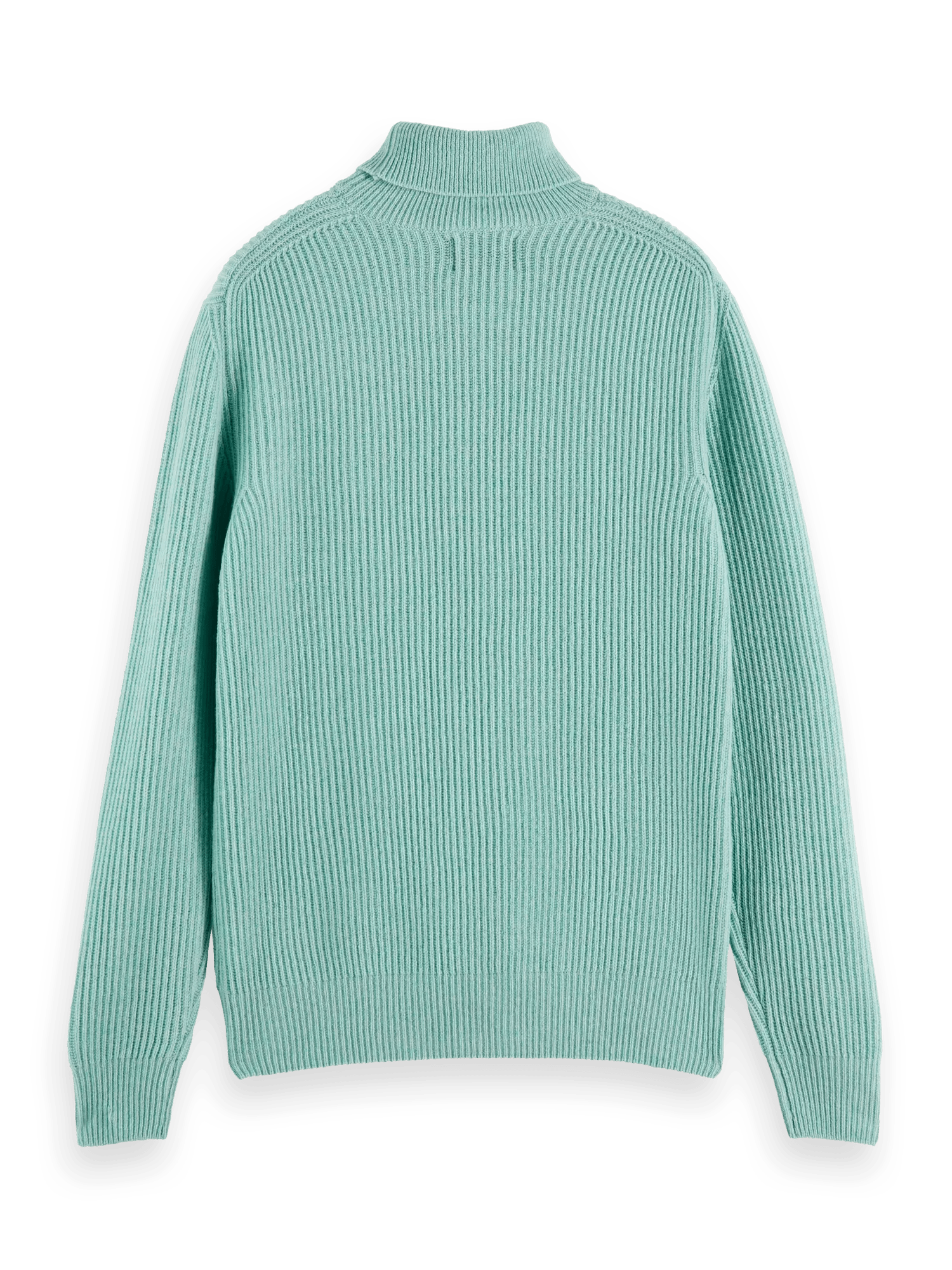 Scotch & Soda Rib knit wool turtleneck sweater BCK