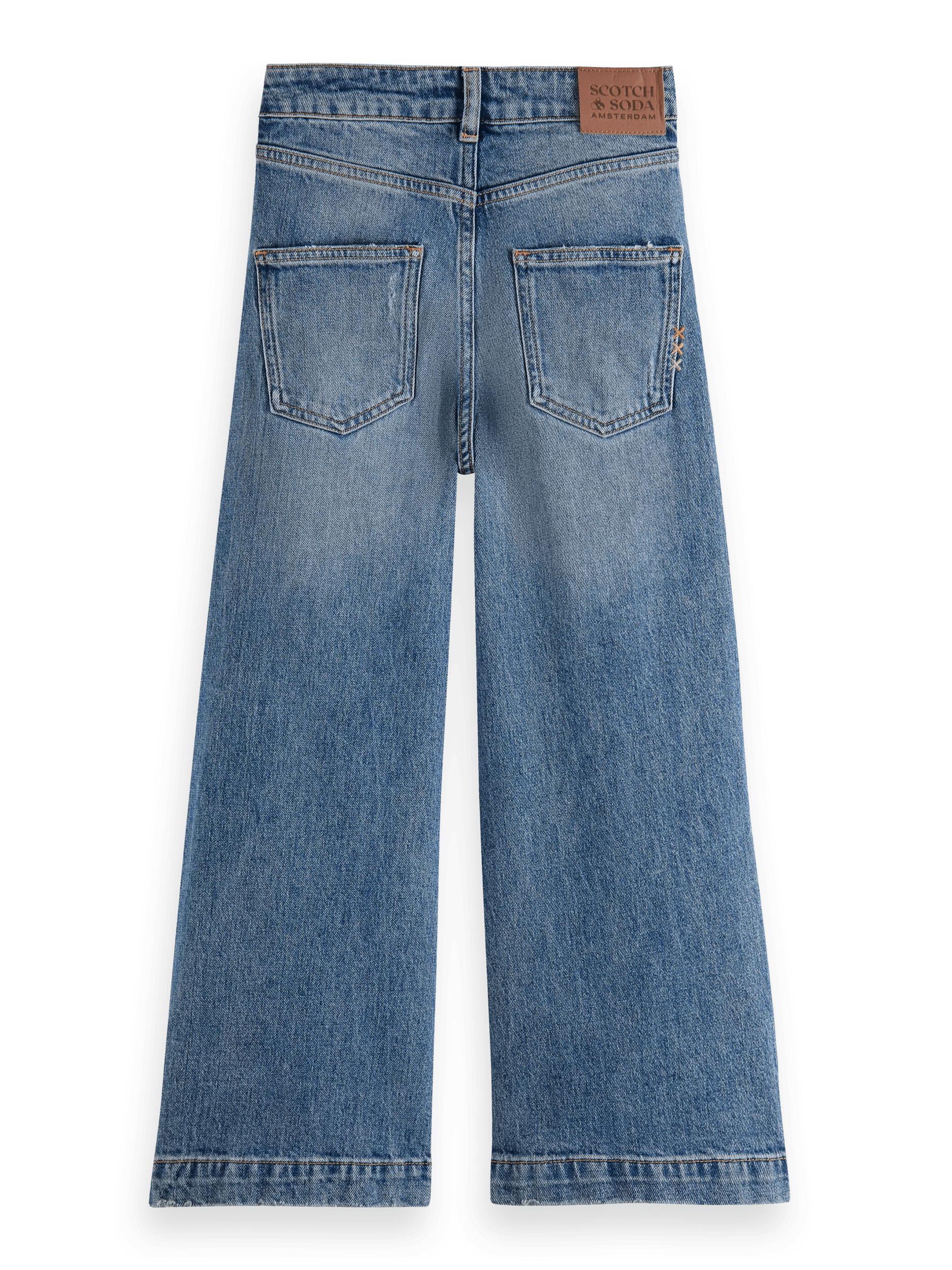 Scotch & Soda The Wave high-rise super-wide leg jeans BCK