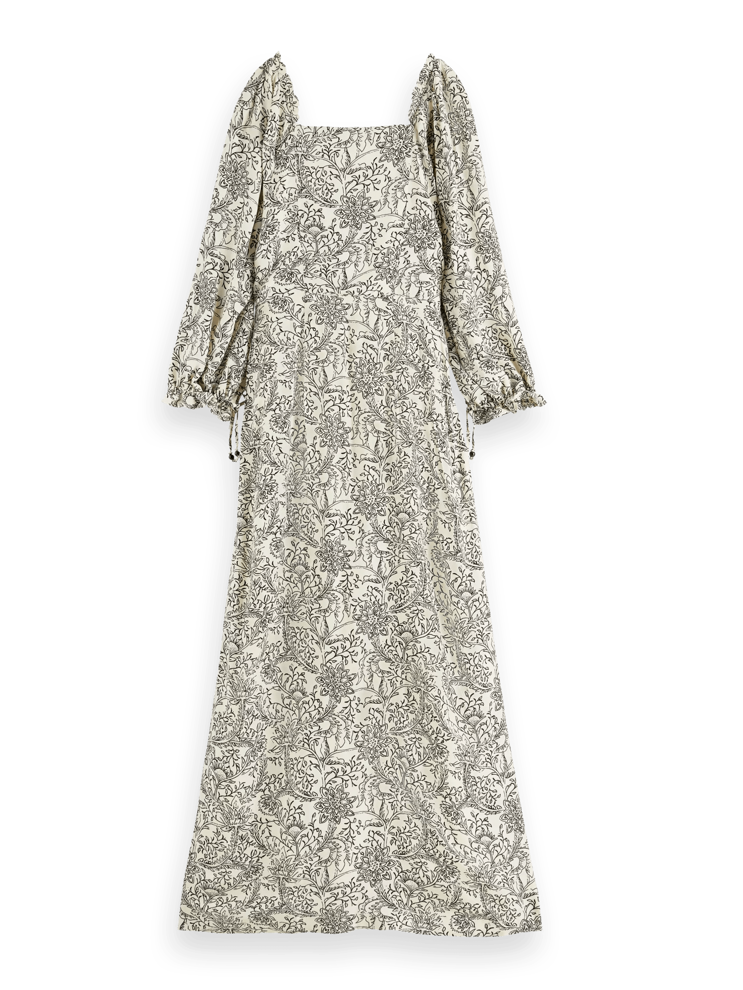 Scotch & Soda Maxi-jurk met driekwartmouwen BCK