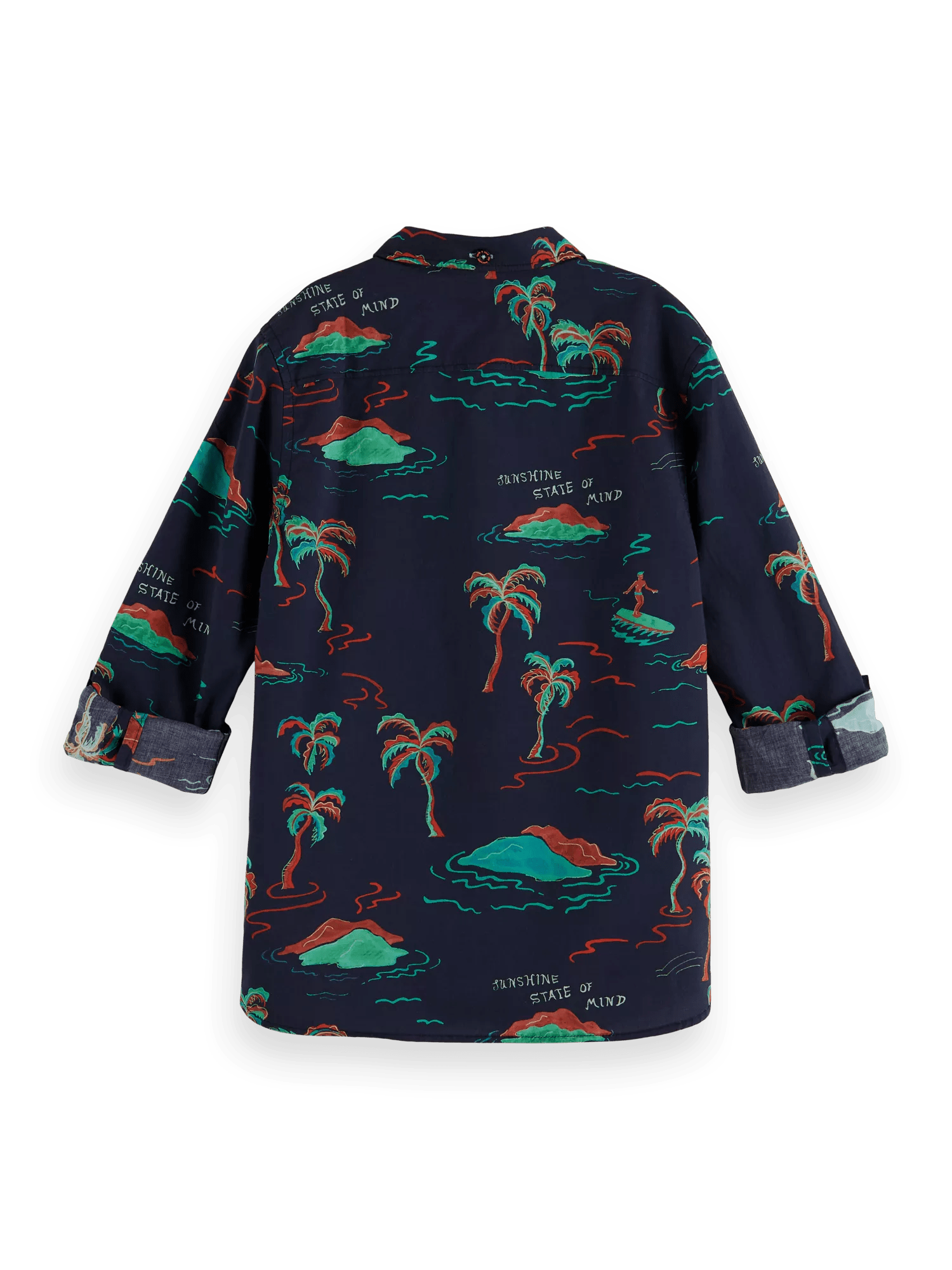 Scotch & Soda All-over printed long-sleeved shirt BCK