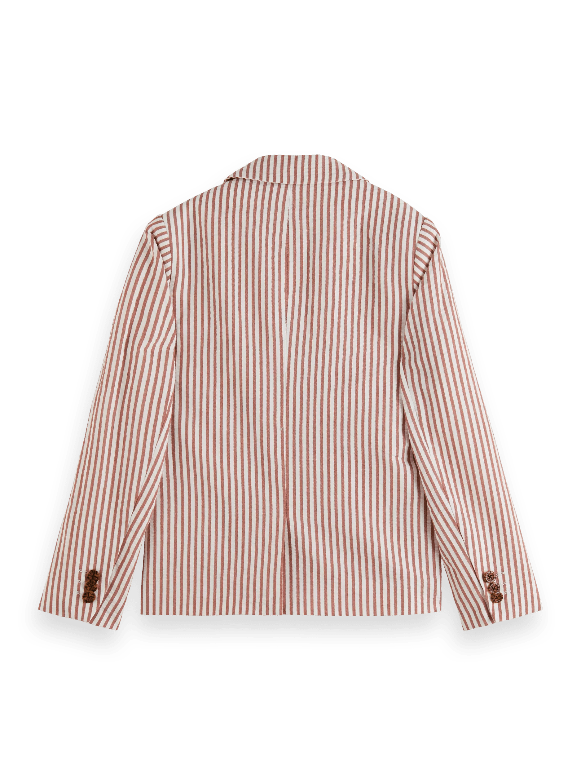 Scotch & Soda Single breasted yarn-dyed stripe seersucker blazer BCK