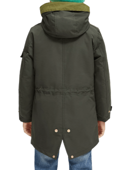 Scotch & Soda Water-repellent teddy-lined parka NHD-SDE