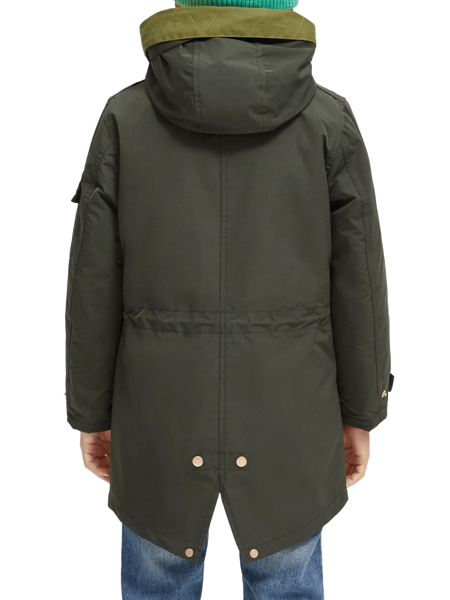 Scotch & Soda Water-repellent teddy-lined parka NHD-SDE