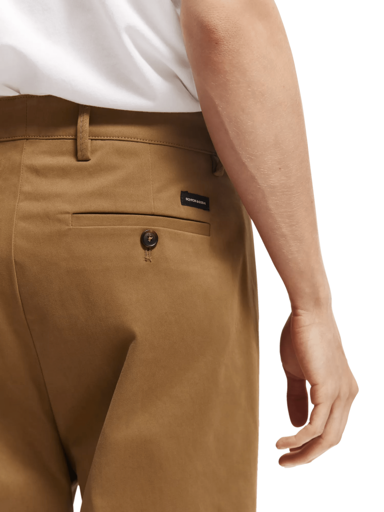 Scotch & Soda Cotton pleated pant with waist detail NHD-DTL2