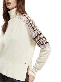 Scotch & Soda Fair isle turtleneck sweater NHD-DTL1