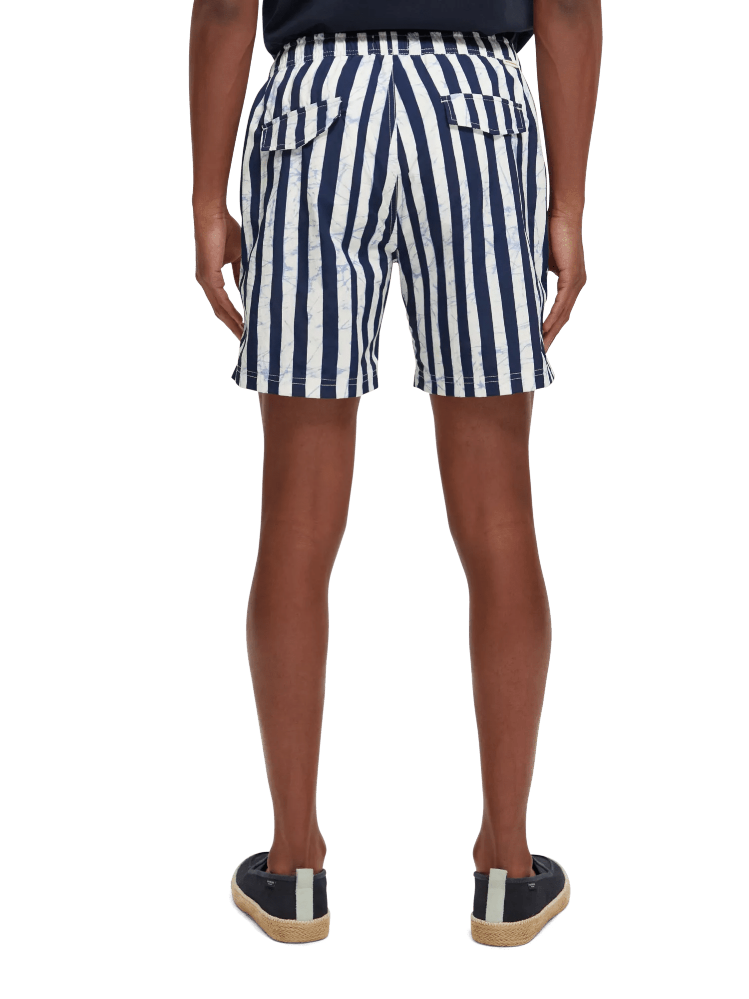 Scotch & Soda Mid length - Batik stripe Printed swimshort NHD-BCK