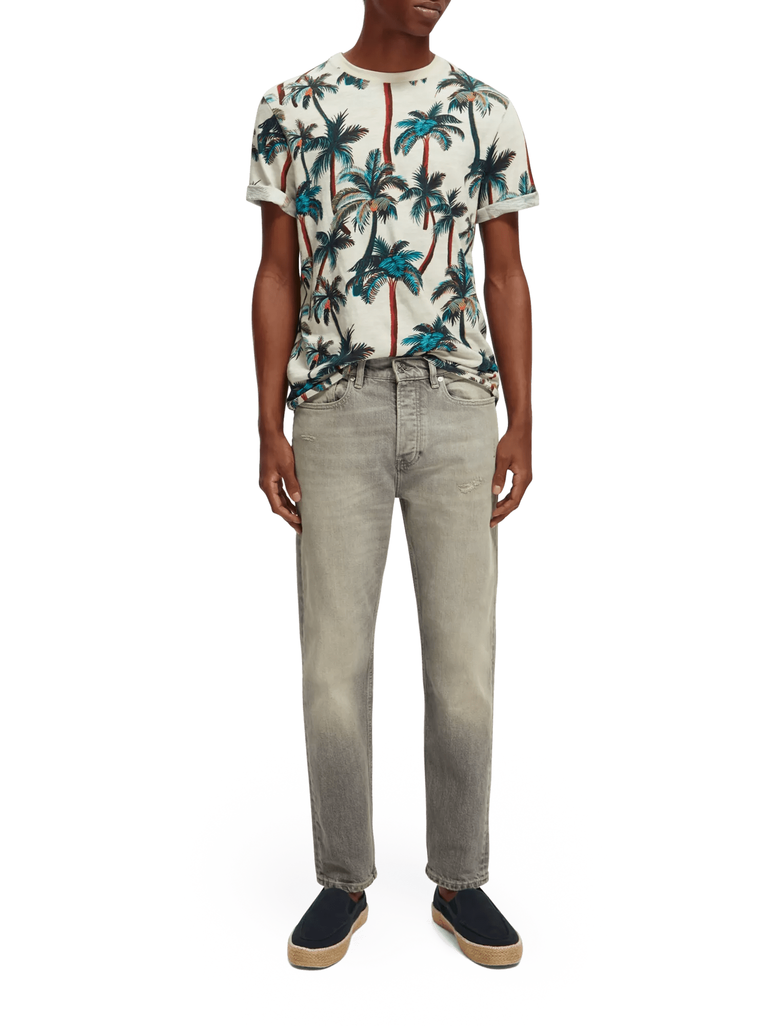 Scotch & Soda The Drop regular tapered jeans —  Touch of rock NHD-FNT