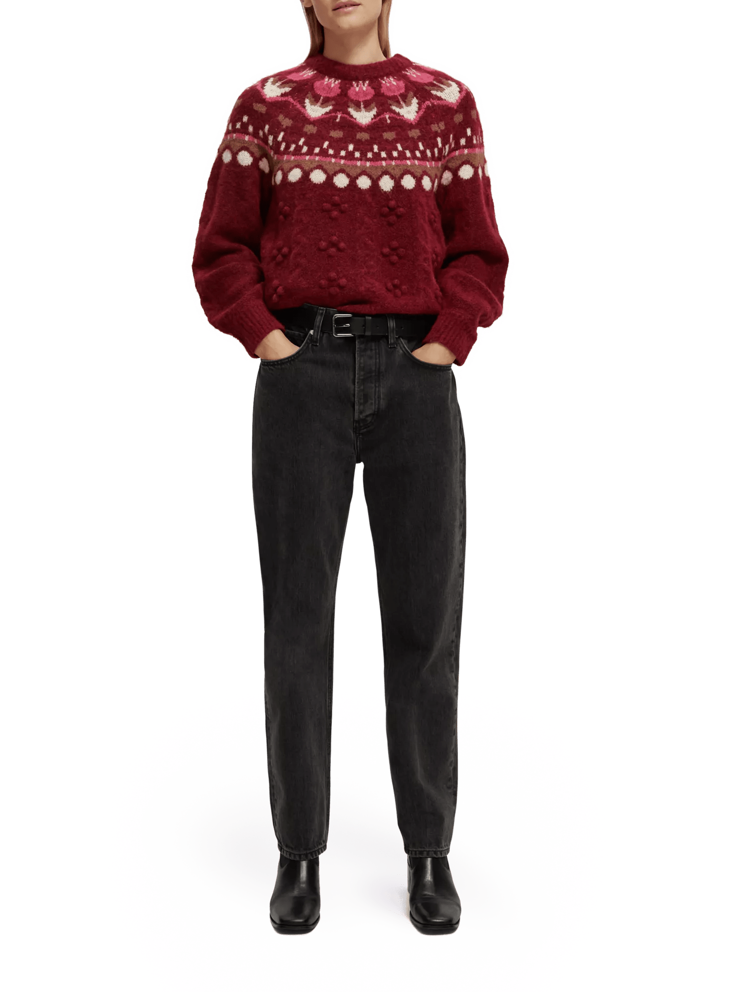 Glen Cable Knit Sweater - Whisky