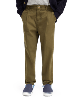 Scotch & Soda Loose-tapered fit pleated chino NHD-CRP