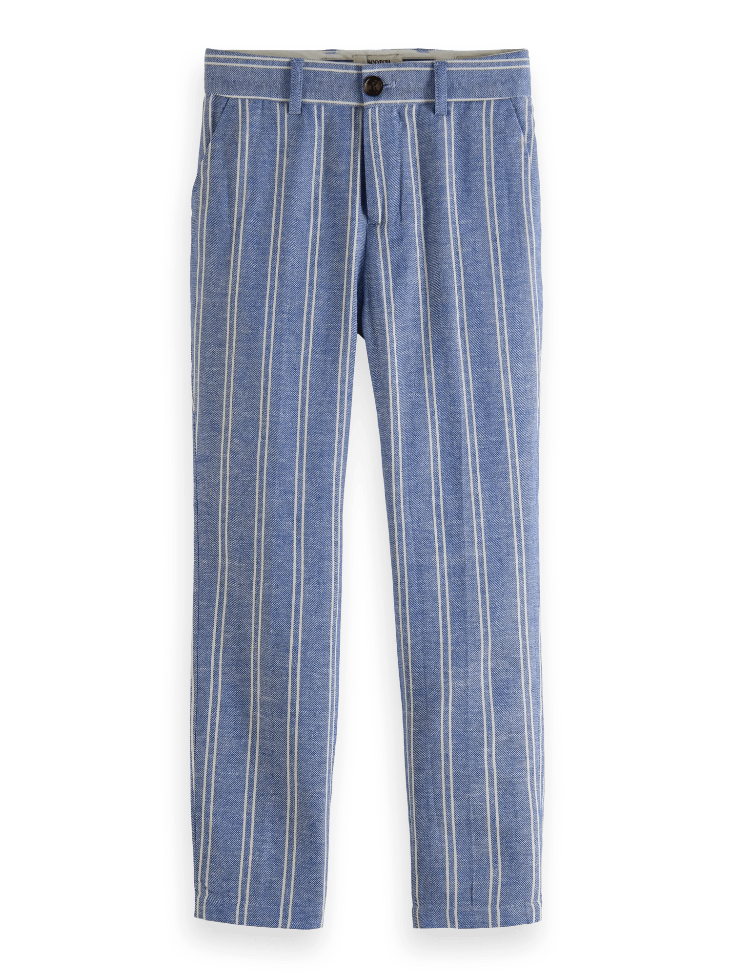 Scotch & Soda Relaxed slim-fit linen-blended trousers FNT
