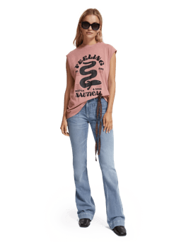 Scotch & Soda The Charm high-rise classic flared jeans MDL-FNT