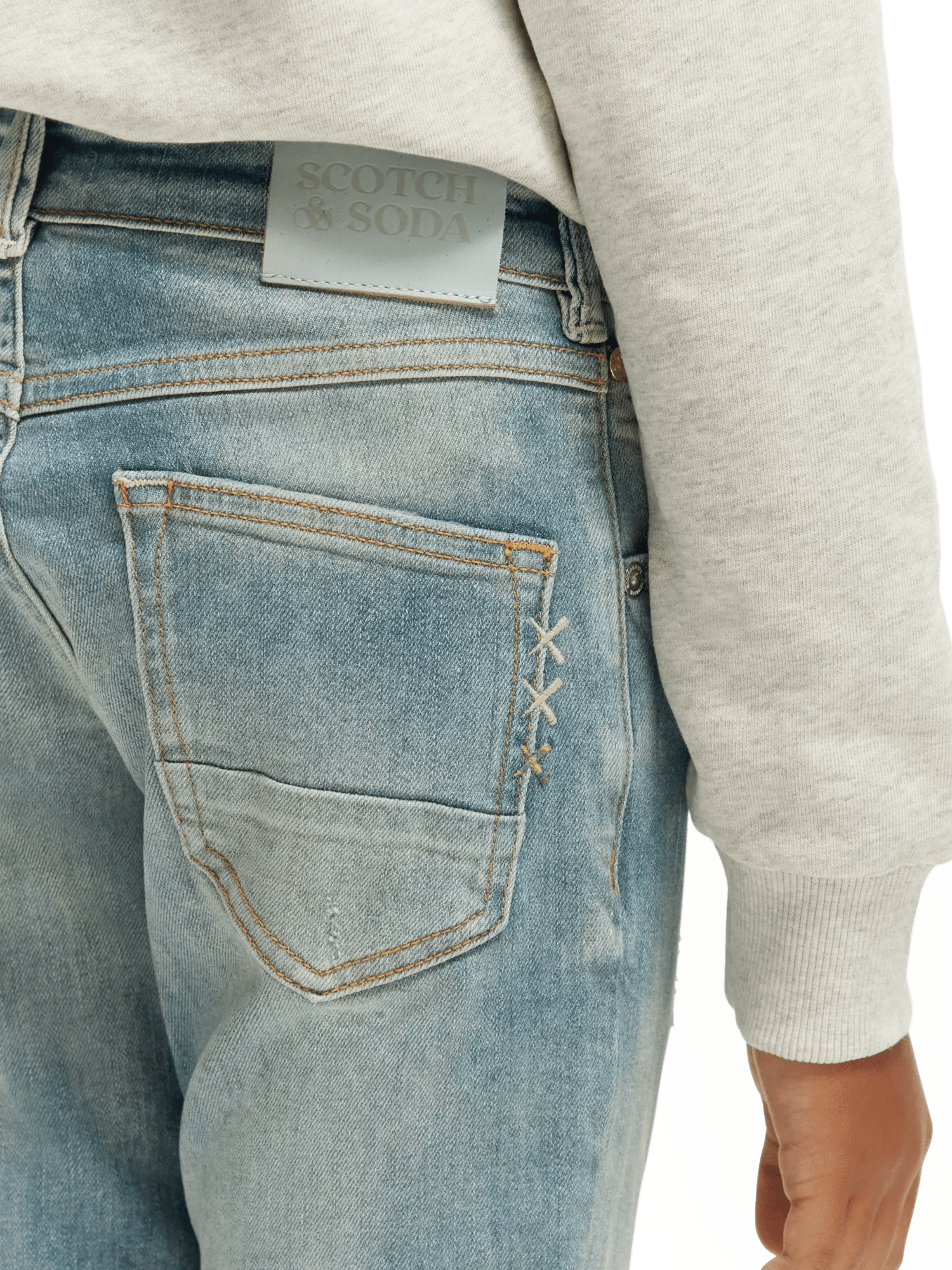 Scotch & Soda The Singel slim tapered jeans —  Cut the grass NHD-DTL1