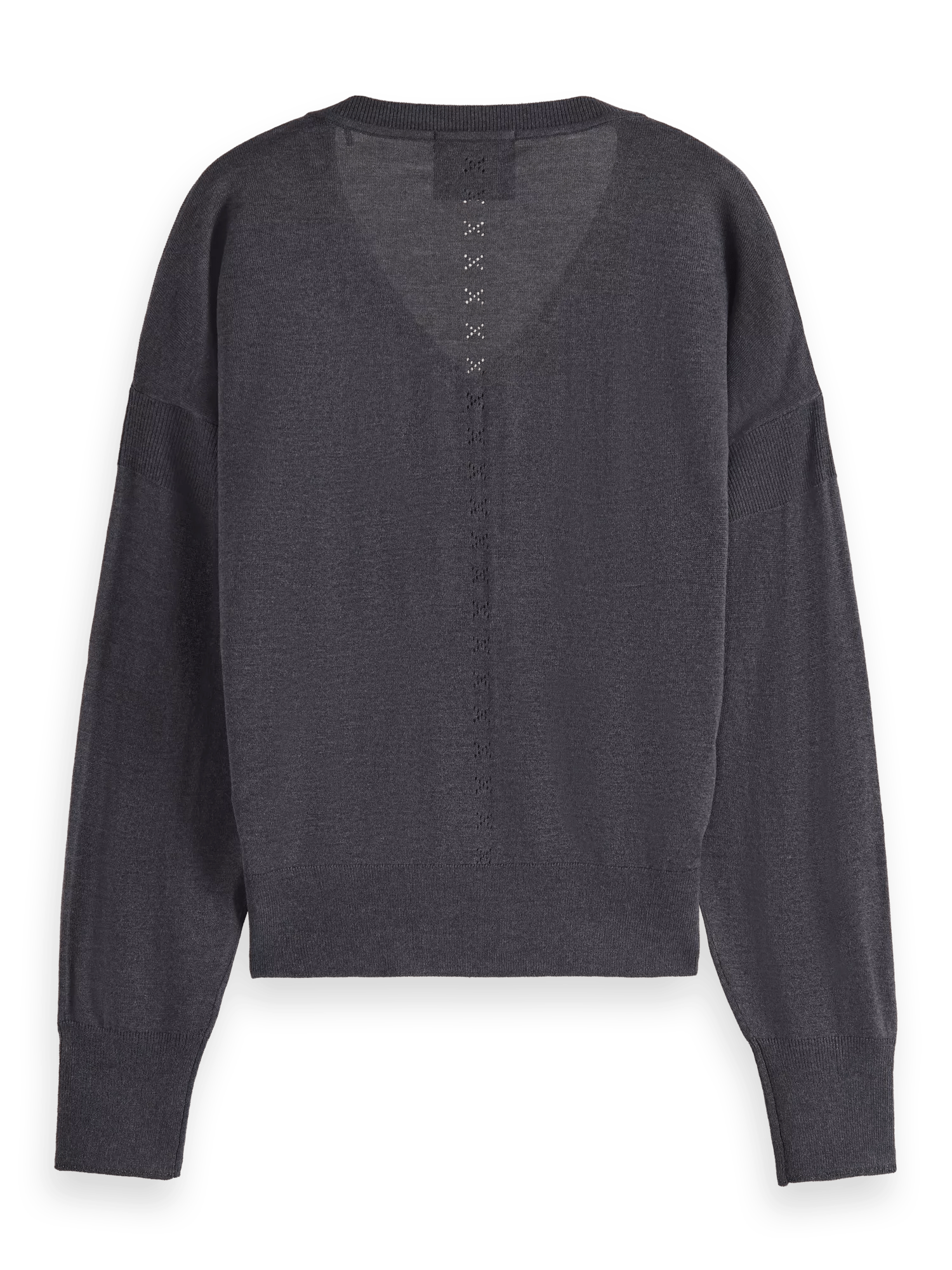 Scotch & Soda Relaxed fit V-neck sweater BCK