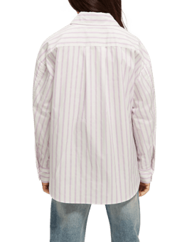 Scotch & Soda Oversized blouse van biologisch katoen met borduursel NHD-BCK