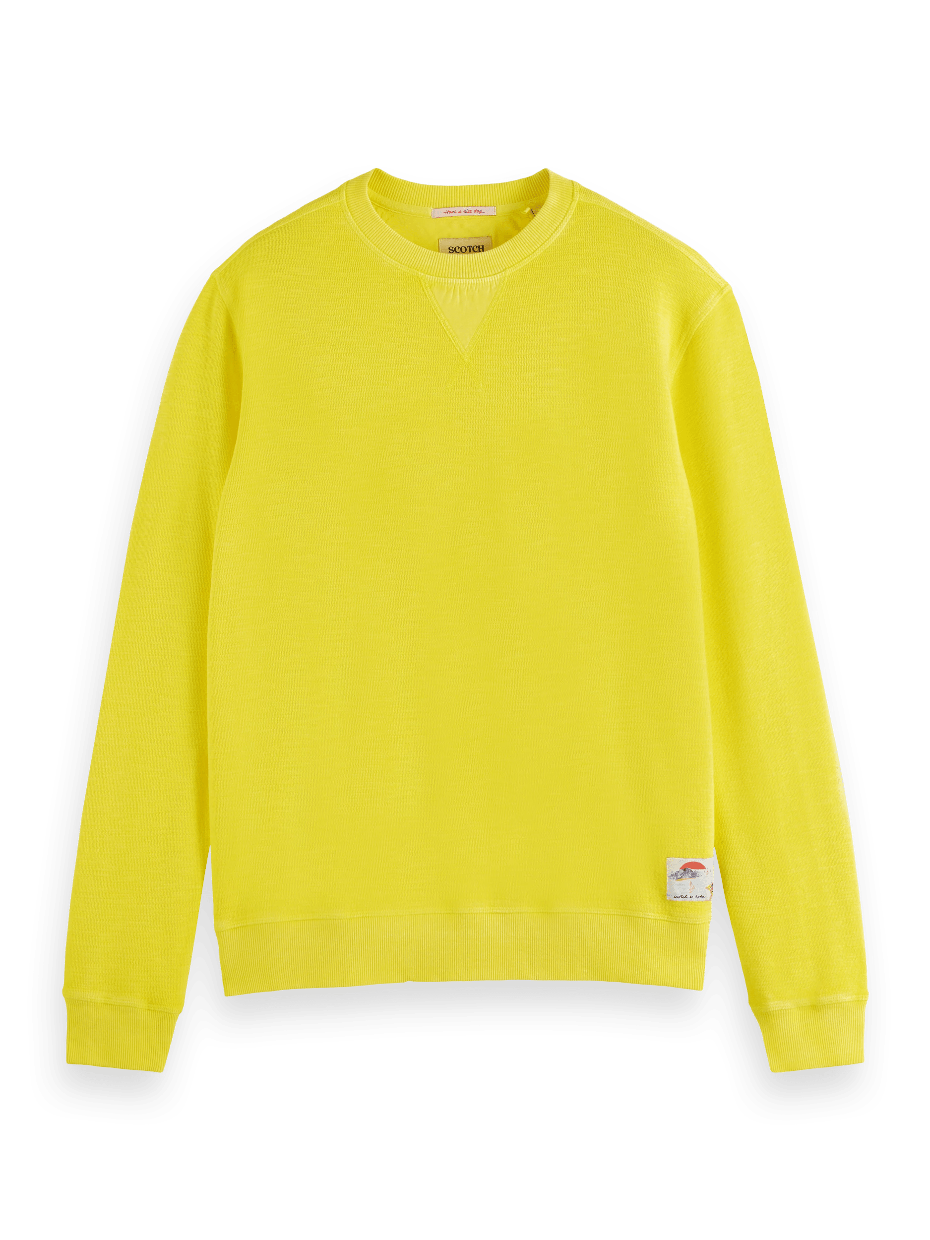 Scotch & Soda Stückgefärbtes Sweatshirt mit Rundhalsausschnitt FNT