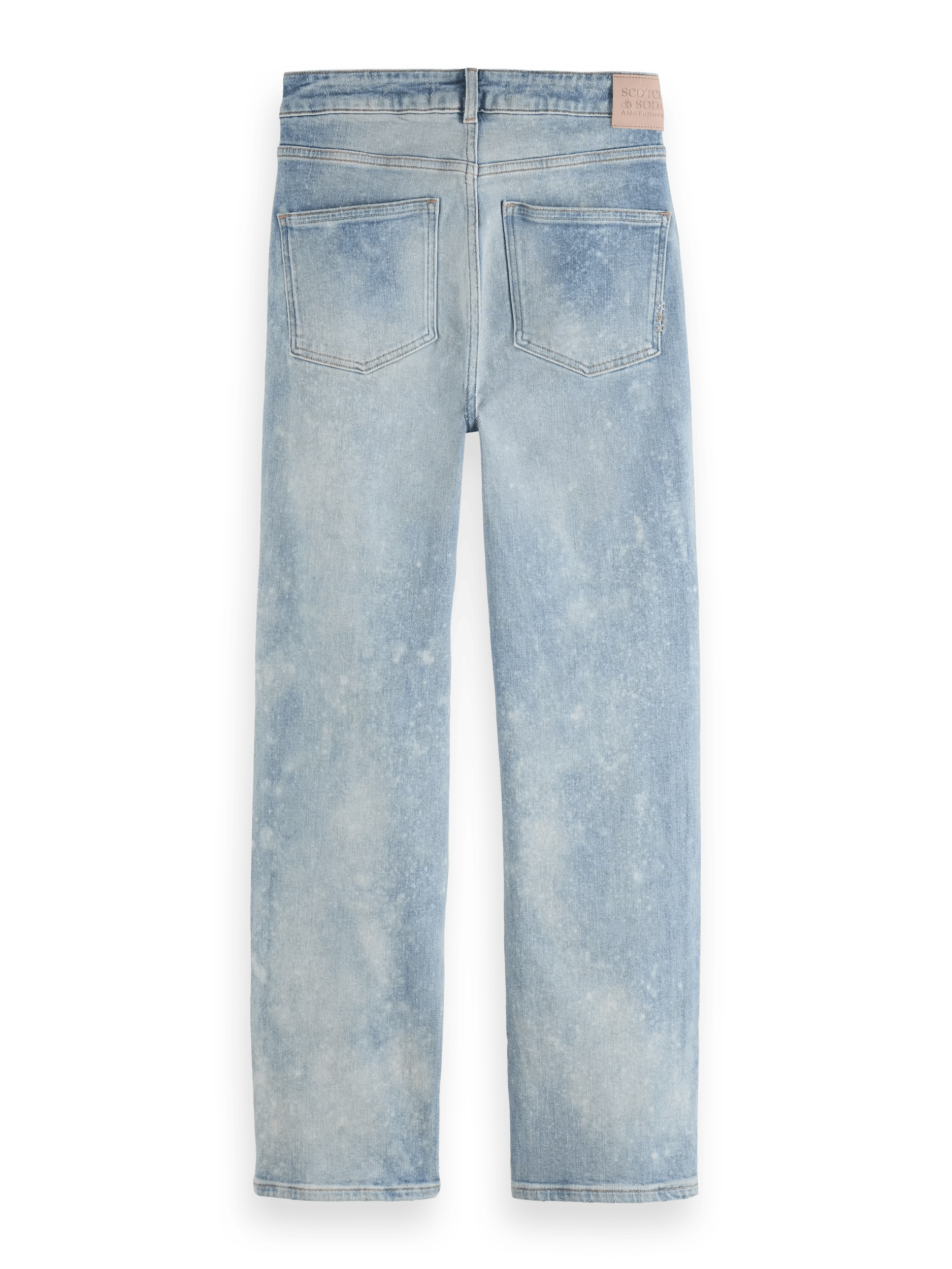 Scotch & Soda De Sky high-rise jeans met rechte pijpen BCK