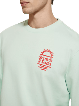 Scotch & Soda Sweatshirt met ronde hals, normale pasvorm MDL-DTL1