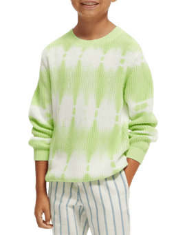 Scotch & Soda Tie-dyed washing crewneck pullover in Organic Cotton NHD-CRP