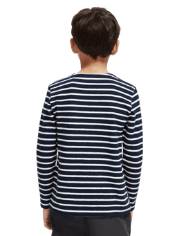 Scotch & Soda Relaxed fit yarn-dyed striped long-sleeved T-shirt MDL-BCK
