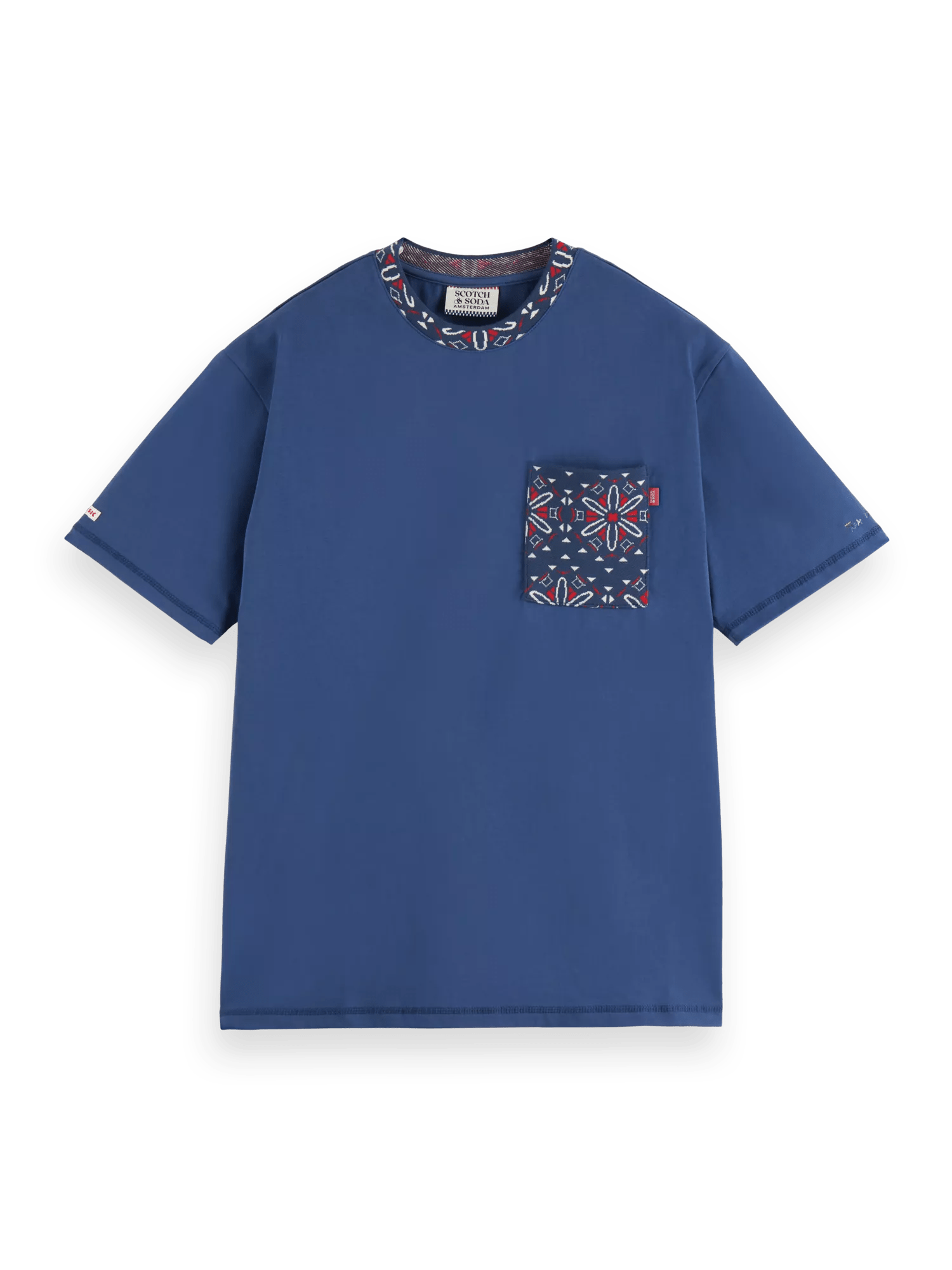 Scotch & Soda T-shirt jacquard à poches coupe décontractée FNT