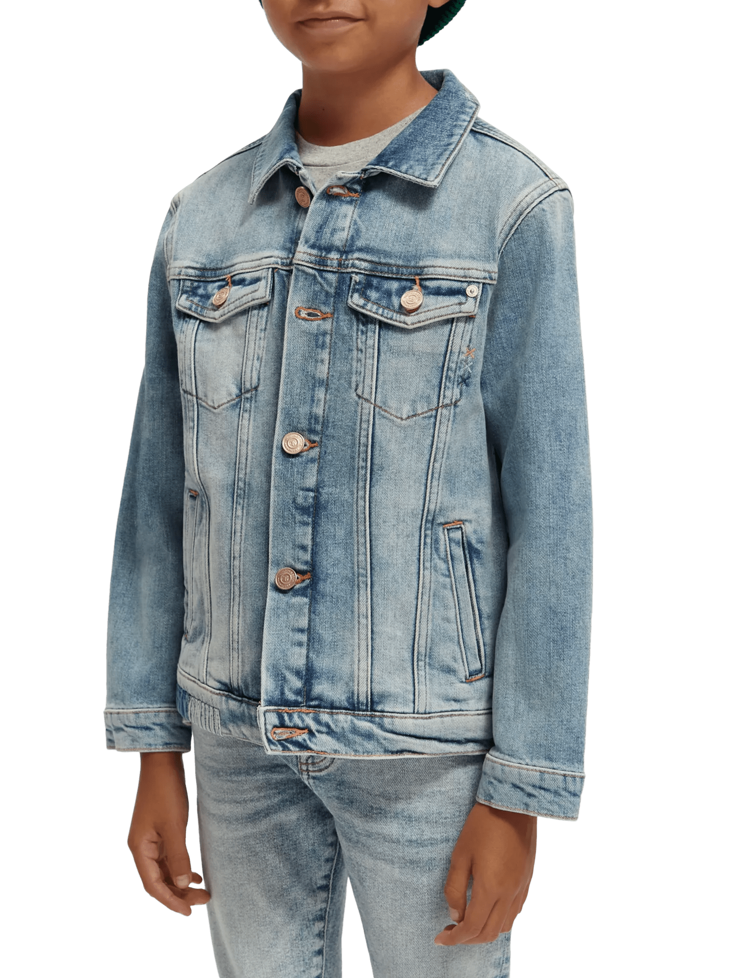 Scotch & Soda Denim trucker jacket with customised details — Clear Path NHD-CRP