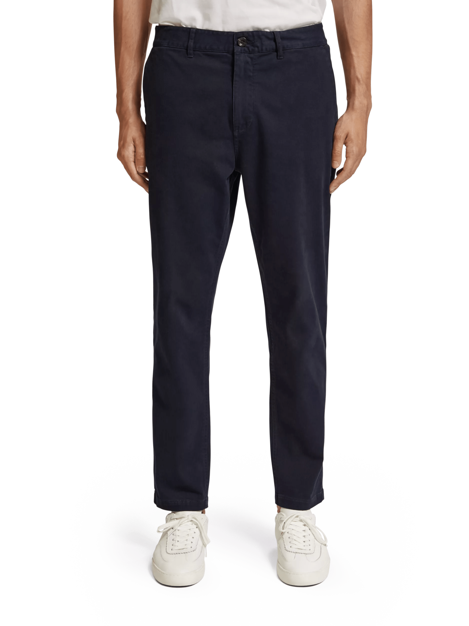 Loose tapered-fit striped seersucker chino