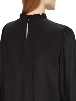 Scotch & Soda Pintuck blouse with ruffle collar NHD-DTL1