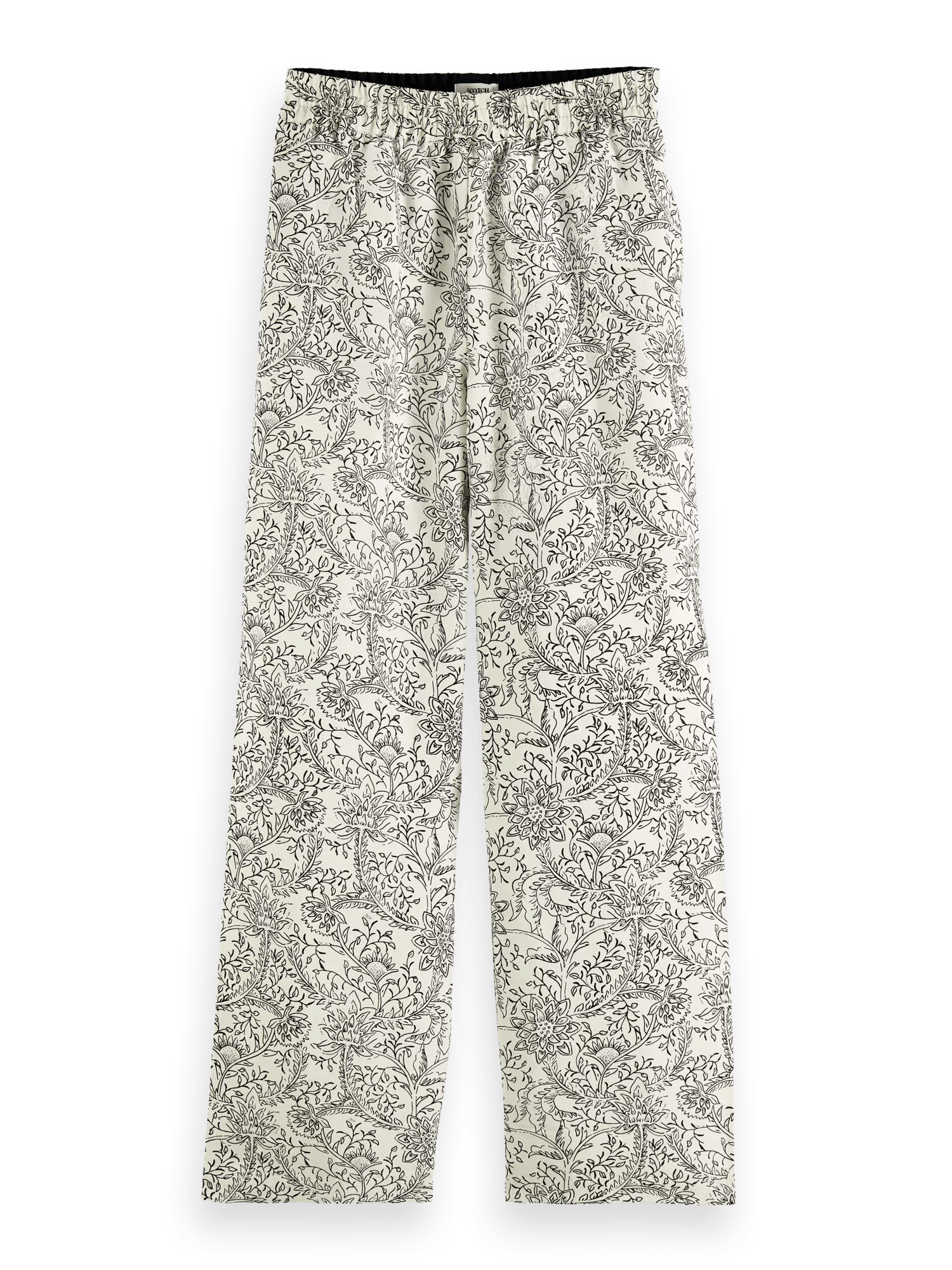 Scotch & Soda Gia mid-rise elastische broek met wijde pijpen FNT
